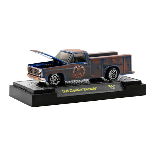 Blue 1975 Chevrolet Silverado diecast model product image