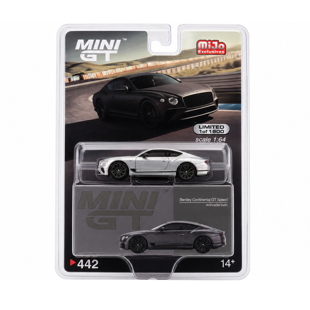 Anthracite Satin 2022 Bentley Continental Chase Car diecast model product image