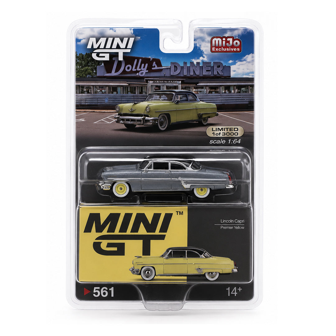 Yellow 1954 Lincoln Capri Chase Car diecast model product image