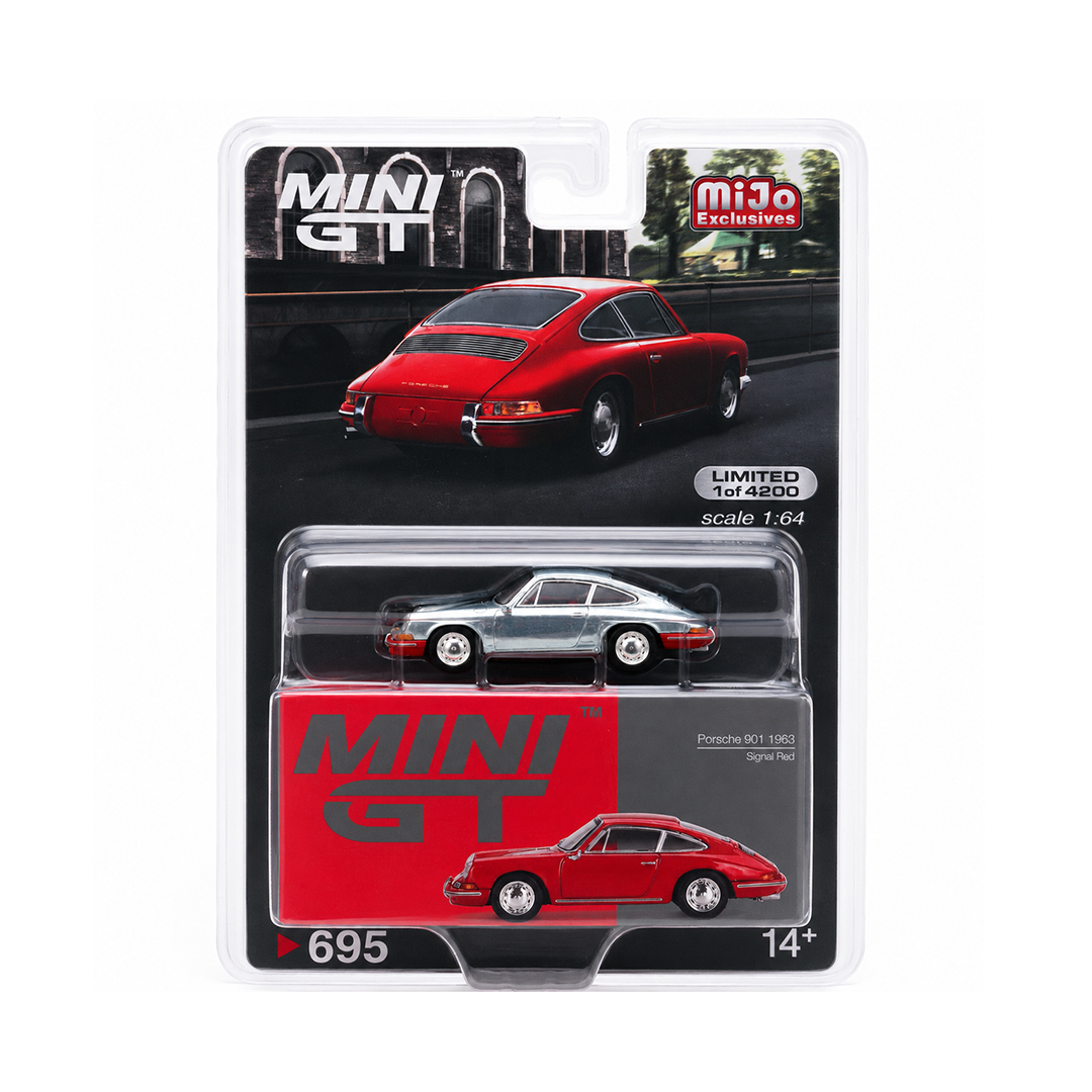 Red 1963 Porsche 901 Chase Car diecast model product image
